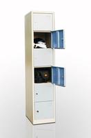 KD vertical single-wide 6-tier metal locker assembled 