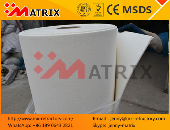 1260C Paper Fiber Ceramic Fiber Paper 0.5mm - 8mm for Refractory Services
