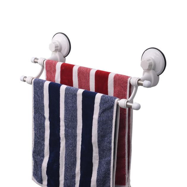 Bathroom Suction Cup Towel Rack Stainless