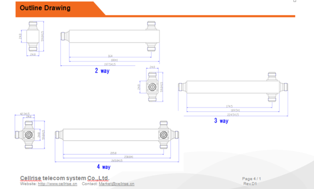 High Power 500w Low PIM 150dBc