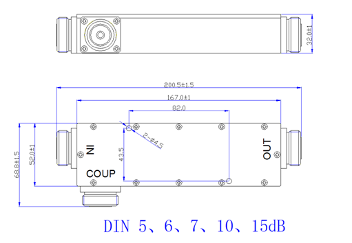Low PIM 150dBc 698 2700MHz DIN