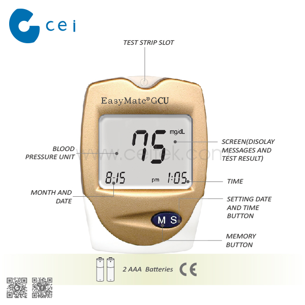 Newest Bluetooth Multifunction Blood Glucose Cholesterol