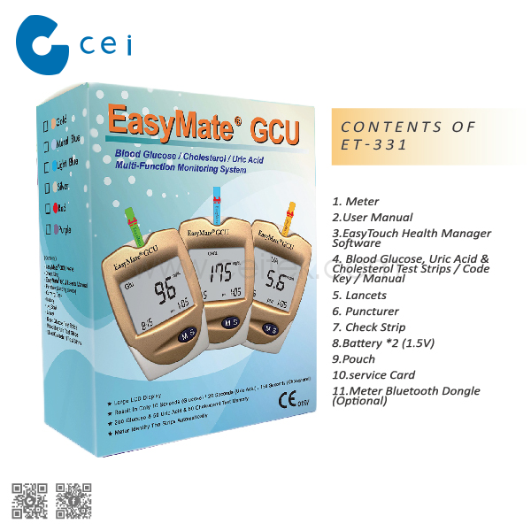 Newest Bluetooth Multifunction Blood Glucose Cholesterol