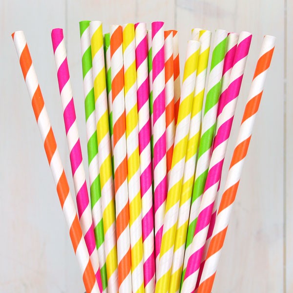 Party Biodegradable Drinking Paper Straws For