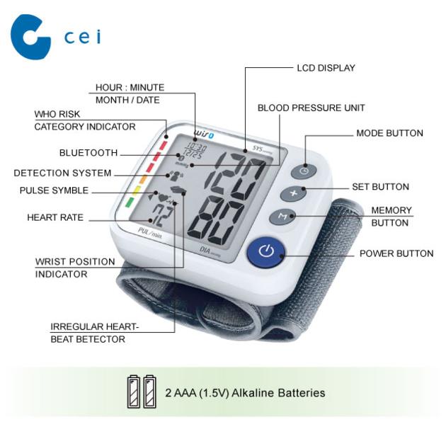 Medical Electronic Digital Display Blood Pressure