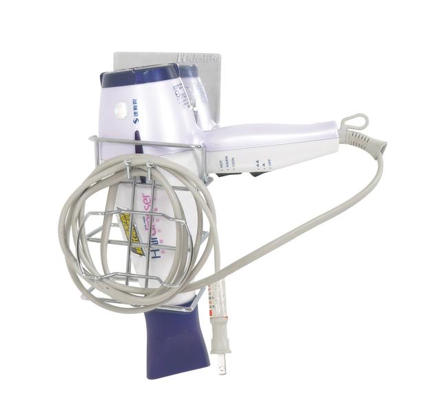 Reusable Adhesive Stainless Hair Dryer Hanger Rack 