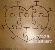 Puzzle Die: Heart-8pcs, 23.8mm Thick
