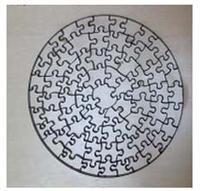 Puzzle die: Round-100pcs, 23.8mm thick