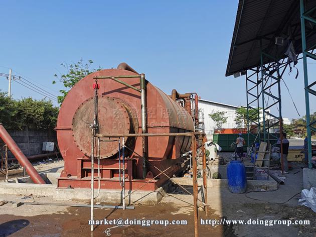 Good oil yield recycling tire into oil plant