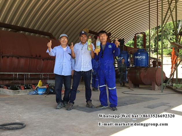 Scrap Tyre Pyrolysis To Oil Machine