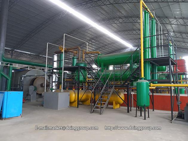 Scrap Tyre Pyrolysis To Oil Machine
