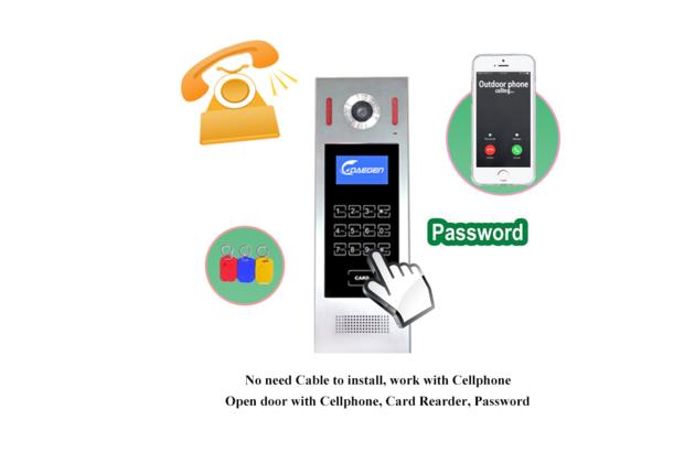 GSM 3G Door Intercom With 2