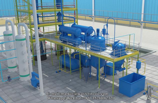 5T Waste Oil Distillation Plant Newly