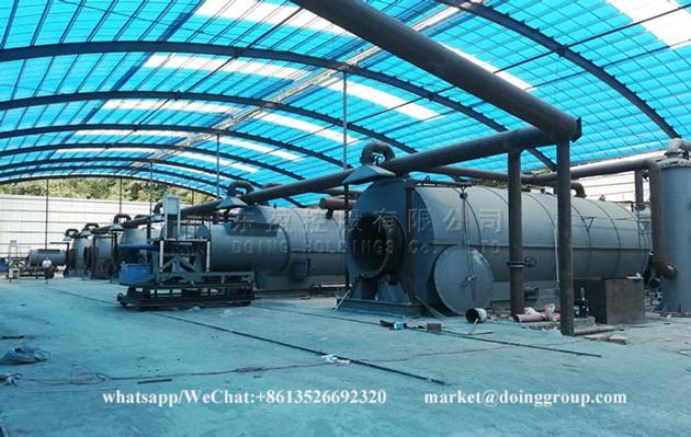 Scrap Tyre Pyrolysis To Oil Machine