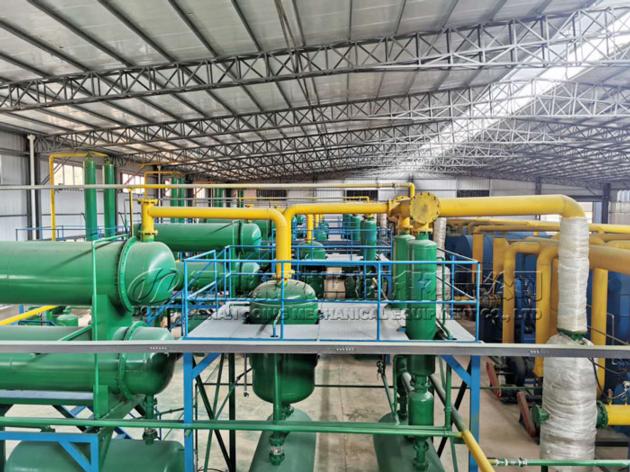 10T Tyre Recycling Pyrolysis Plant Low