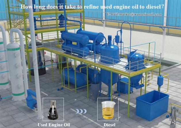 5T waste oil distillation plant newly design