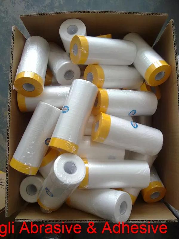 Pre Taped Masking Film With Japanese