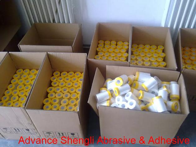 Pre Taped Masking Film With Japanese