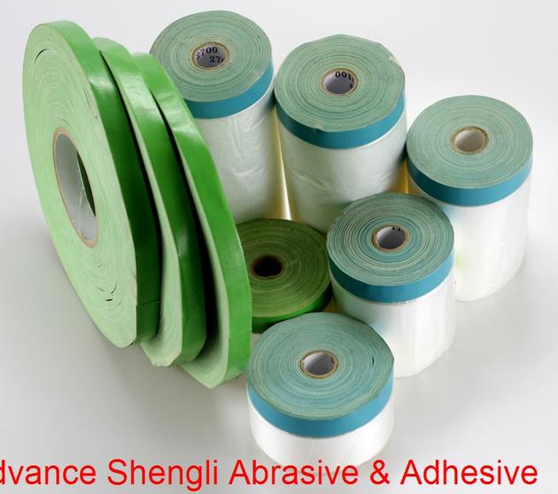 Pre Taped Masking Film With 70mesh