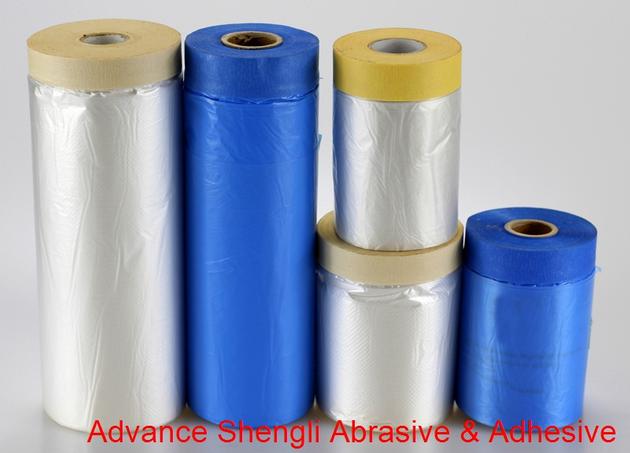 Pre Taped Masking Film With Japanese