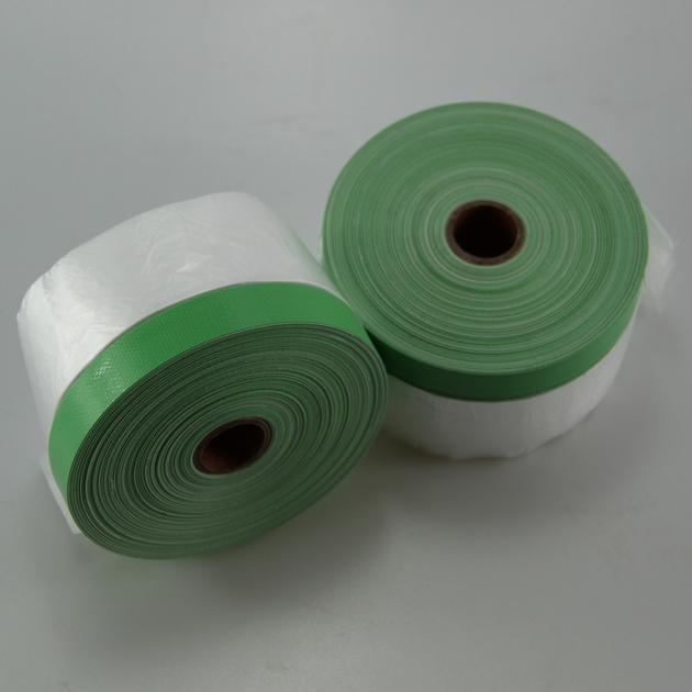 Pre-taped Masking Film With 70mesh cloth masking tape