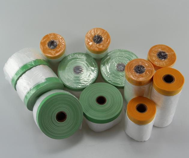Pre Taped Masking Film With Japanese