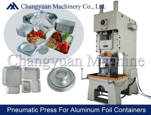 63T Pneumatic Aluminium Foil Container Punching/Press Machine