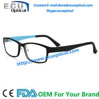New tr-90 memory flex fashion and fancy temple optical frame