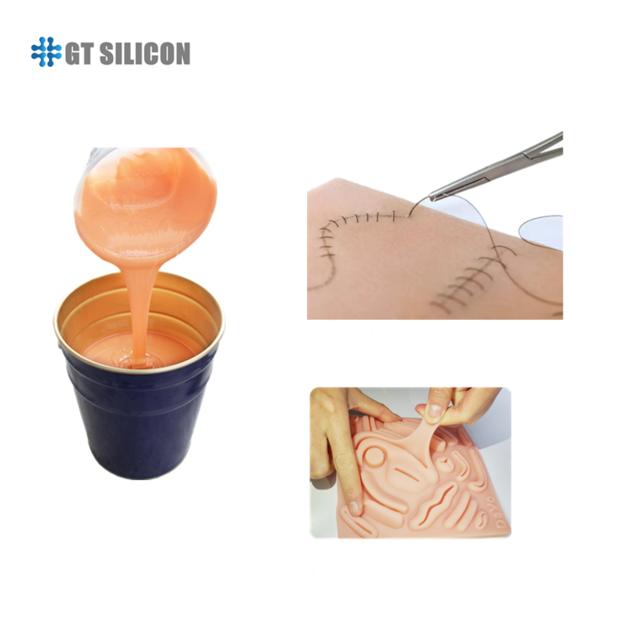 Medical Grade Addition Cured Mouldmaking Liquid Silicone Rubber For Human Skin Making 