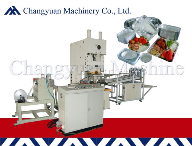 45T Fully Automatic Aluminium Foil Container  Making Machine