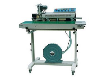 DBF-1000 continuous sealing machine with air filling