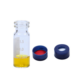 snap top clear vial with write on spot