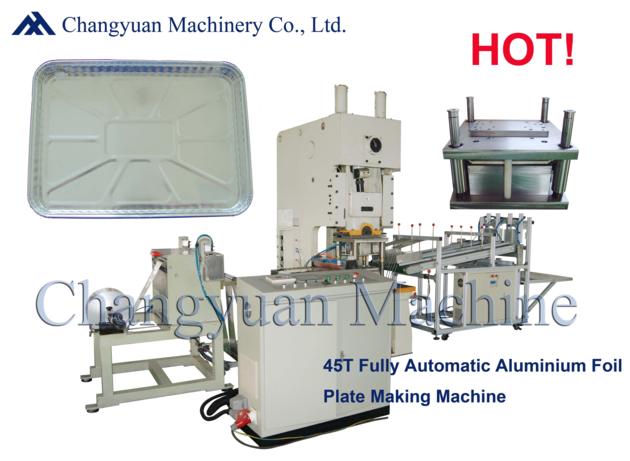 63T Fully Automatic Aluminium Foil Container Production Line