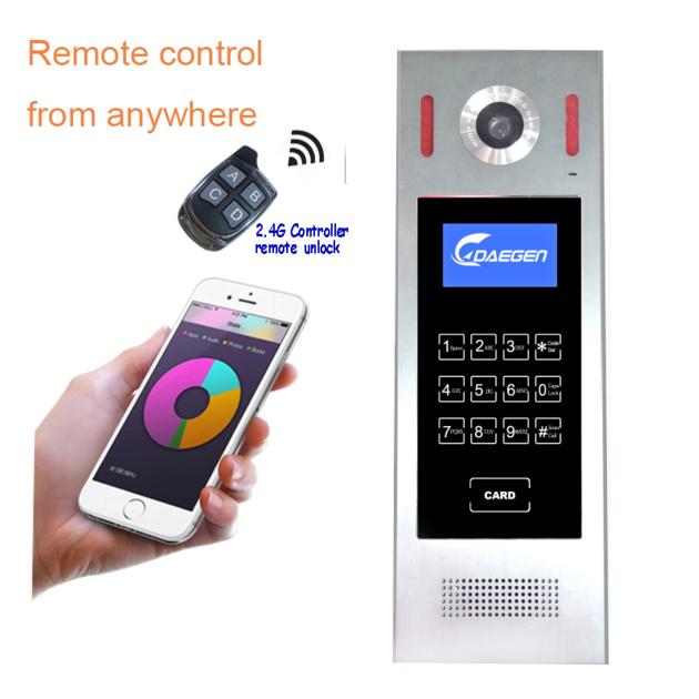 GSM 3G Door Intercom with 2.4G controller