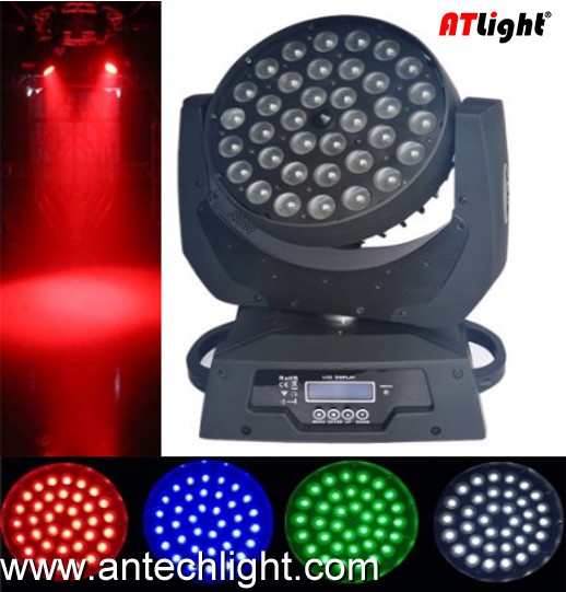 36X10 RGBW 4 in 1 LED Moving Head with Zoom ATM360MZ