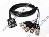 HD15 to 5 BNC cable, Audio Video Cable, AV cable