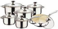 CNBM 12 Pcs Stainless Steel Cookware Sets
