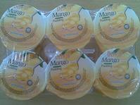 Fruit pudding jelly cup-packed