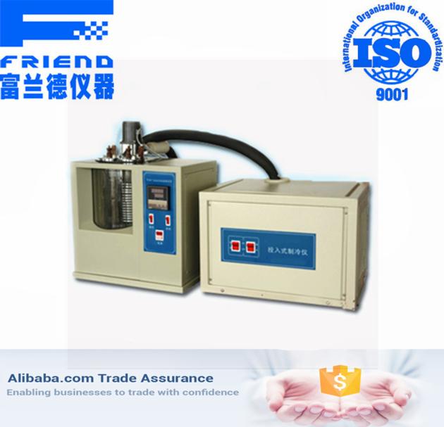 Frozen oil flocculation point tester