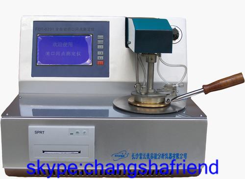 Pensky-martens closed cup flash point tester