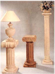 Marble Statue Fireplcce Columns Fountain