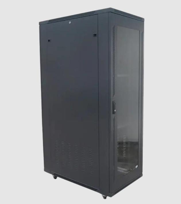 Glass Door Free Standing Network Cabinets