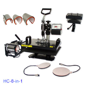 Combo heat press, 4 in 1 Combo heat press, Combo heat press machine, cap transfer machine, plate pri