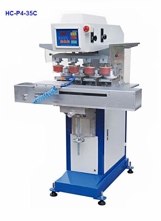 Ink cup 4 colours pad printer, Ink cup four colours pad printer, closed cup pad printer, close cup p