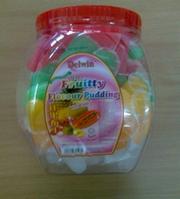 Fruit pudding jelly Jar-packed