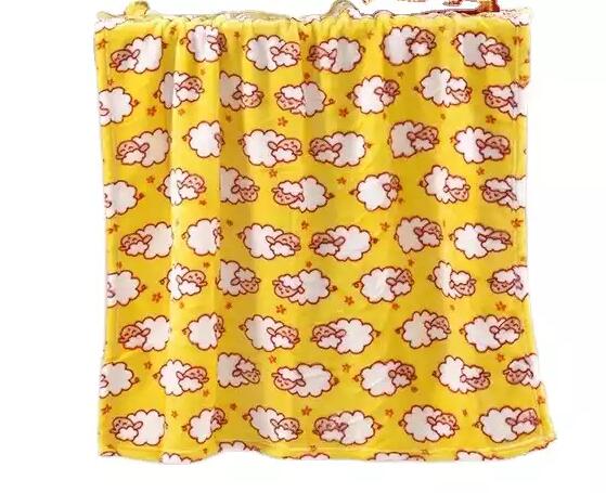 Kids Flannel Throw Baby Toddler Tapestry Sleeping Jacquard Soft Small Cartoon Blanket