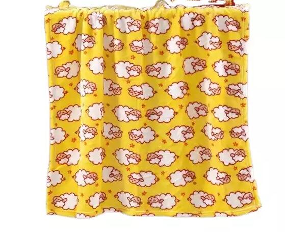 Kids Flannel Throw Baby Toddler Tapestry Sleeping Jacquard Soft Small Cartoon Blanket