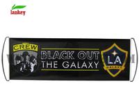 FAN BANNER FOR POP UP DISPLAY ADVERTISING HANDHELD