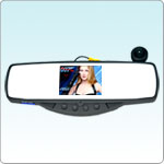 wired car dvr system plus rotatable camera