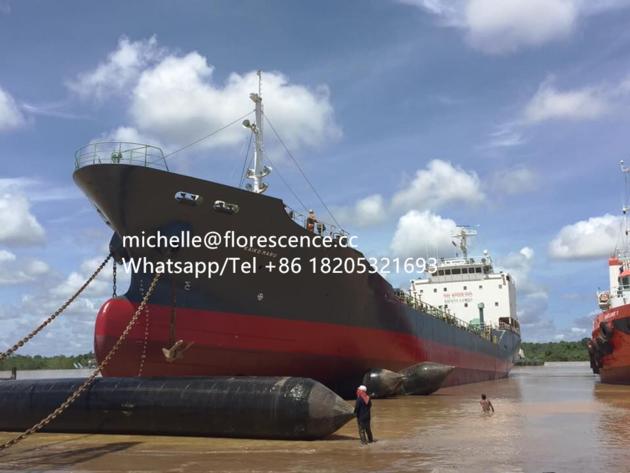 ship launching floating rubber airbags, marine airbag balloon
